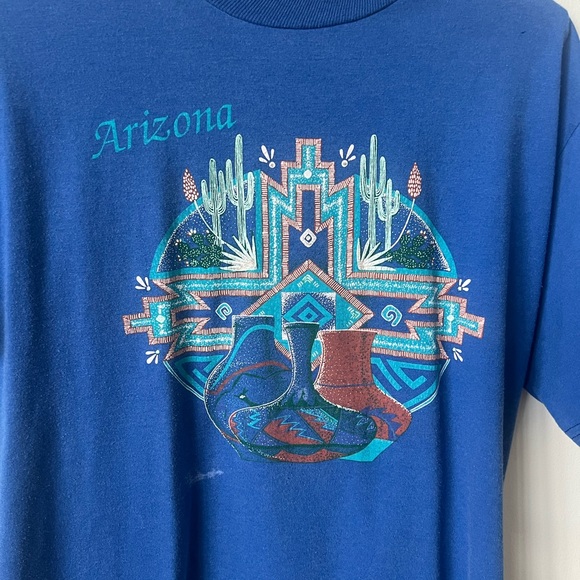 Vintage Arizona Tourist T Shirt 1990’s Cactus Southwestern Shirt - Picture 4 of 7
